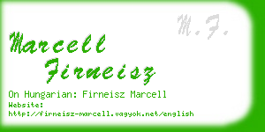 marcell firneisz business card